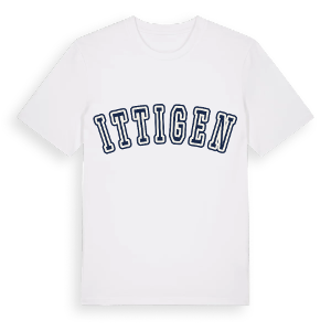 Ittigen college t-shirt – ekologisk bomull t-shirt från Pinshirt