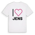 Jag älskar Jens t-shirt stort tryck