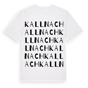Kallnach ordlek t-shirt – ekologisk bomull t-shirt från Pinshirt