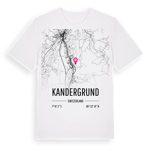 Kandergrund karta t-shirt – ekologisk bomull t-shirt från Pinshirt