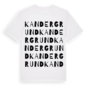 Kandergrund ordlek t-shirt – ekologisk bomull t-shirt från Pinshirt