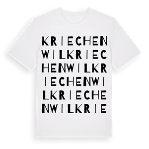 Kriechenwil ordlek t-shirt – ekologisk bomull t-shirt från Pinshirt