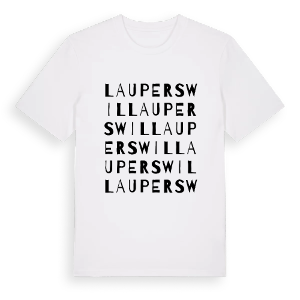 Lauperswil ordlek t-shirt – ekologisk bomull t-shirt från Pinshirt
