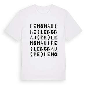 Lengnau (BE) ordlek t-shirt – ekologisk bomull t-shirt från Pinshirt