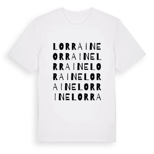 Lorraine ordlek t-shirt – ekologisk bomull t-shirt från Pinshirt