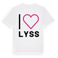 Jag älskar Lyss t-shirt stort tryck