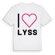 Jag älskar Lyss t-shirt stort tryck