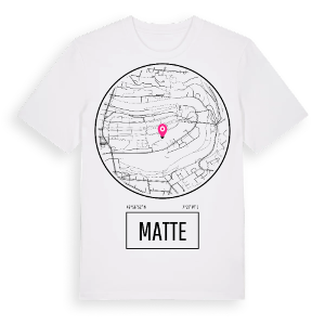 Matte t-shirt – ekologisk bomull t-shirt från Pinshirt