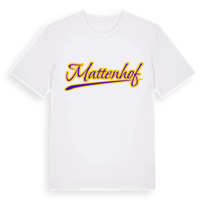 Mattenhof baseball t-shirt – ekologisk bomull t-shirt från Pinshirt