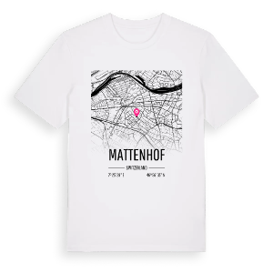 Mattenhof karta t-shirt – ekologisk bomull t-shirt från Pinshirt