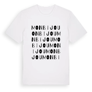 Monbijou ordlek t-shirt – ekologisk bomull t-shirt från Pinshirt