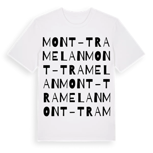 Mont-Tramelan ordlek t-shirt – ekologisk bomull t-shirt från Pinshirt