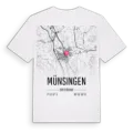 Münsingen karta t-shirt