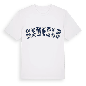 Neufeld college t-shirt – ekologisk bomull t-shirt från Pinshirt