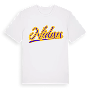 Nidau baseball t-shirt – ekologisk bomull t-shirt från Pinshirt