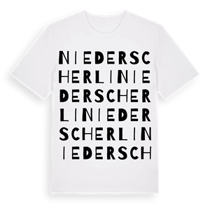 Niederscherli ordlek t-shirt – ekologisk bomull t-shirt från Pinshirt