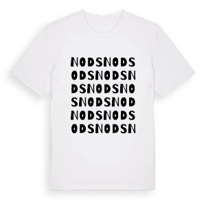 Nods ordlek t-shirt – ekologisk bomull t-shirt från Pinshirt