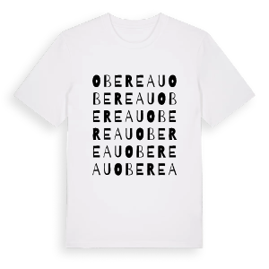 Obere Au ordlek t-shirt – ekologisk bomull t-shirt från Pinshirt
