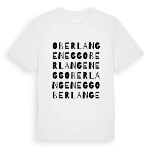 Oberlangenegg ordlek t-shirt – ekologisk bomull t-shirt från Pinshirt