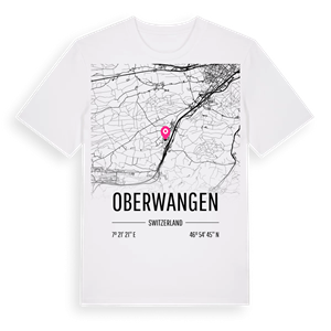 Oberwangen karta t-shirt – ekologisk bomull t-shirt från Pinshirt