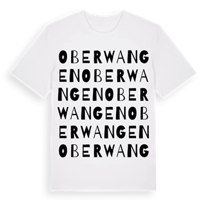 Oberwangen ordlek t-shirt – ekologisk bomull t-shirt från Pinshirt