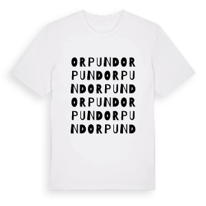 Orpund ordlek t-shirt – ekologisk bomull t-shirt från Pinshirt