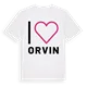 Jag älskar Orvin t-shirt stort tryck