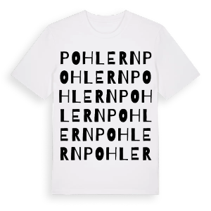 Pohlern ordlek t-shirt – ekologisk bomull t-shirt från Pinshirt