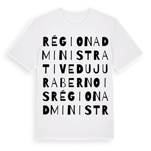 Région administrative du Jura bernois ordlek t-shirt – ekologisk bomull t-shirt från Pinshirt