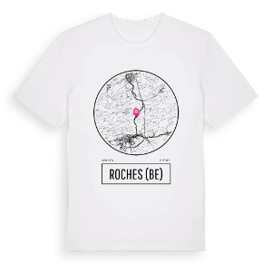 Roches (BE) t-shirt – ekologisk bomull t-shirt från Pinshirt
