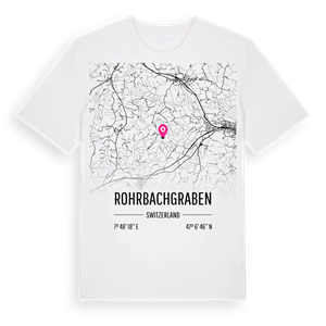 Rohrbachgraben karta t-shirt – ekologisk bomull t-shirt från Pinshirt