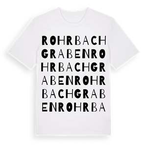 Rohrbachgraben ordlek t-shirt – ekologisk bomull t-shirt från Pinshirt