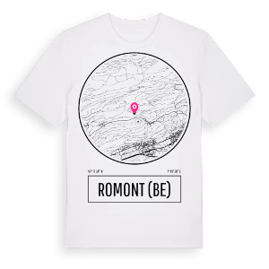 Romont (BE) t-shirt – ekologisk bomull t-shirt från Pinshirt