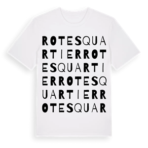 Rotes Quartier ordlek t-shirt – ekologisk bomull t-shirt från Pinshirt
