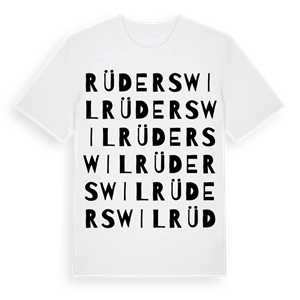 Rüderswil ordlek t-shirt – ekologisk bomull t-shirt från Pinshirt