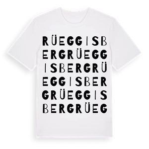 Rüeggisberg ordlek t-shirt – ekologisk bomull t-shirt från Pinshirt