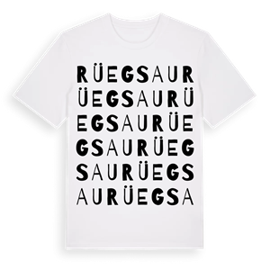 Rüegsau ordlek t-shirt – ekologisk bomull t-shirt från Pinshirt