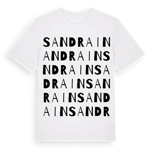 Sandrain ordlek t-shirt – ekologisk bomull t-shirt från Pinshirt
