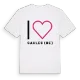Jag älskar Saules (BE) t-shirt stort tryck