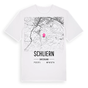 Schliern karta t-shirt – ekologisk bomull t-shirt från Pinshirt