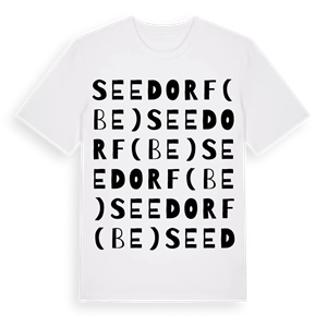 Seedorf (BE) ordlek t-shirt – ekologisk bomull t-shirt från Pinshirt