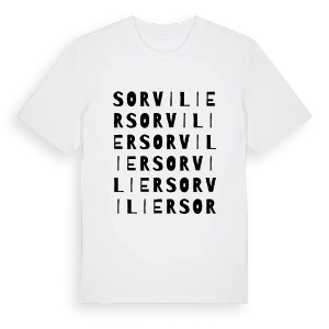 Sorvilier ordlek t-shirt – ekologisk bomull t-shirt från Pinshirt