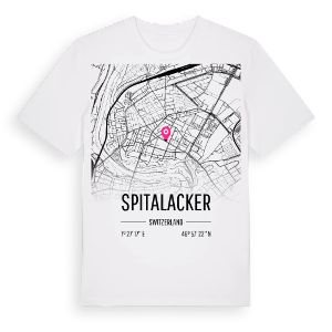 Spitalacker karta t-shirt – ekologisk bomull t-shirt från Pinshirt