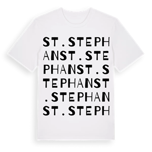 St. Stephan ordlek t-shirt – ekologisk bomull t-shirt från Pinshirt