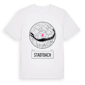 Stadtbach t-shirt – ekologisk bomull t-shirt från Pinshirt