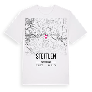 Stettlen karta t-shirt – ekologisk bomull t-shirt från Pinshirt