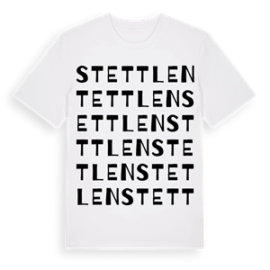 Stettlen ordlek t-shirt – ekologisk bomull t-shirt från Pinshirt