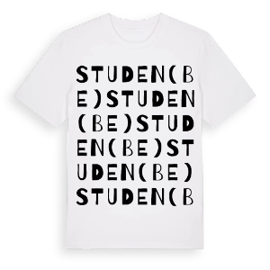 Studen (BE) ordlek t-shirt – ekologisk bomull t-shirt från Pinshirt