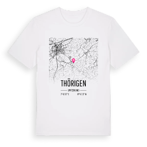 Thörigen karta t-shirt – ekologisk bomull t-shirt från Pinshirt