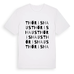 Thörishaus ordlek t-shirt – ekologisk bomull t-shirt från Pinshirt